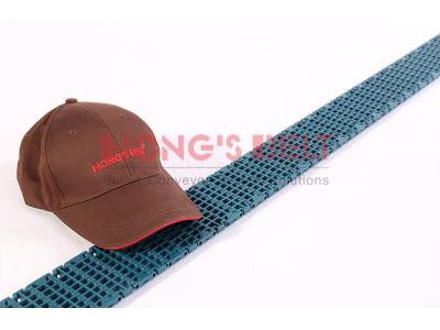 HS-F1000-84B 84mm Flush Grid modular plastic conveyor belt for beverage industry