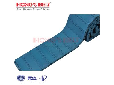 HONGSBELT HS-F1000-85A 85mm Flat top  modular plastic conveyor belt for beverage industry