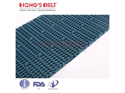 HONGSBELT HS-F1000B Flush grid modular plastic conveyor belt for water industry