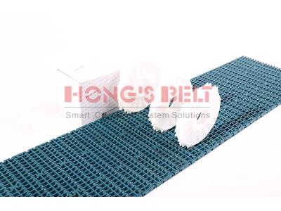 HONGSBELT HS-F1000B Flush grid modular plastic conveyor belt for water industry