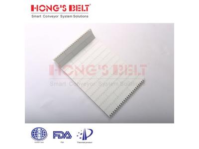 HONGSBELT HS-100A-HD-N Flat top modular plastic conveyor belt for meat poultry seafood pro