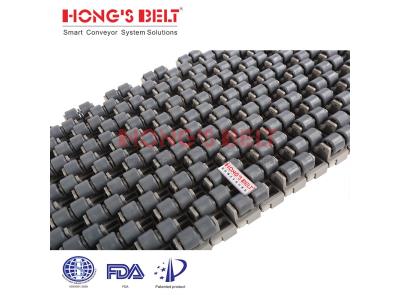 HONGSBELT HS-1700C  Roller topmodular plastic conveyor belt for tire industry