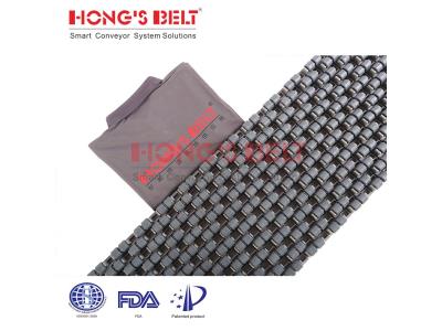 HONGSBELT HS-1700C  Roller topmodular plastic conveyor belt for tire industry