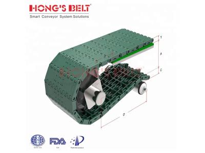 HONGSBELT  HS-F1000-85AB-GB modular plastic conveyor belt for beverage industry