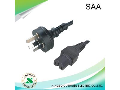 Australia AS/NZ 3112 Plug to IEC 60320 C15 Power Cord