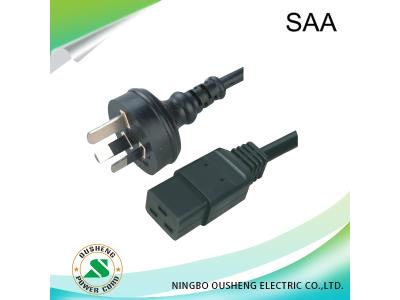 Australia AS/NZ 3112 Plug to IEC 60320 C19 Power Cord
