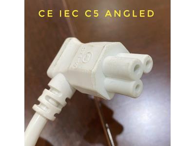 Switzerland 3 pin plug to IEC 60320 C5 power cord