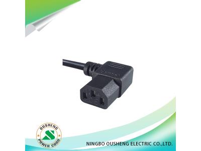 Switzerland 3 pin plug to IEC 60320 C13 power cord