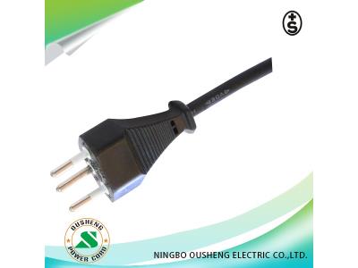 Switzerland 3 pin plug to IEC 60320 C21 power cord