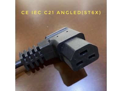 Switzerland 3 pin plug to IEC 60320 C21 power cord