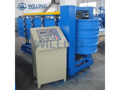Mini pressing and curving roof sheet roll forming machine