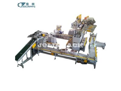 End-of-line stacking automatic robot system palletizing machine