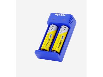 PKCELL Micro USB universal li-ion battery charger 5V 2A  for RCR123A 18650 26500