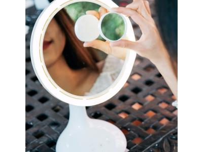 Desktop USB Fan Smart Makeup Mirror Fan