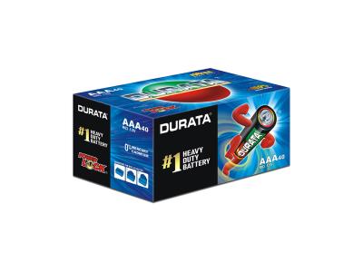 Durata R03 AAA Size Extra Heavy Duty Zinc Carbon Dry Cell Battery