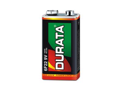Durata 6f22 9V Size Extra Heavy Duty Zinc Carbon Dry Cell Battery