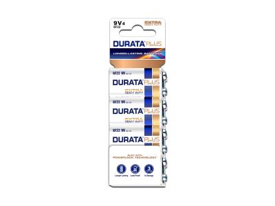 Durata Plus 9V Size 6f22 Extra Heavy Duty Zinc Carbon Dry Cell Battery 