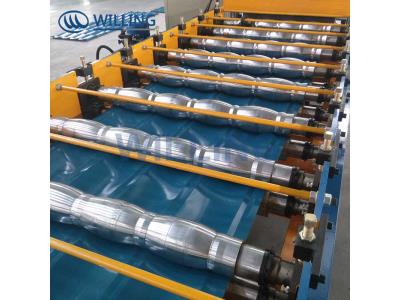 Automatic Hangzhou China Wall/Roof/Door Panel Roll Forming Machine 