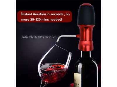 Luckyman high quality Portable Battery Electric Wine Aerator Wine Decanter Wine Pourer 