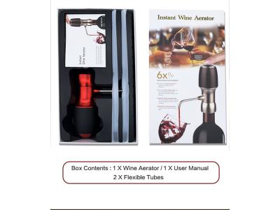 Luckyman high quality Portable Battery Electric Wine Aerator Wine Decanter Wine Pourer 