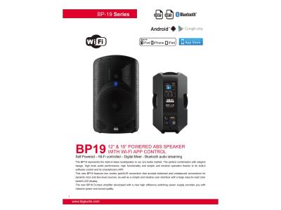 BP19 12'&15'POWERED ABS SPEAKER WITH WI-FI APP CONTROL