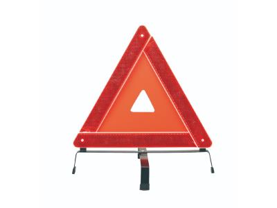 roadway safety car warning reflector triangle auto red road traffic triangle