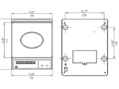EHW-CM Weighing Scale (LCD display) (Cap: 3kgx0.5g-20kgx10g)