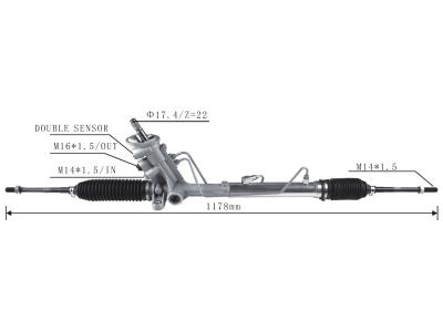 Steering Rack for VW Polo Double Sensors/Skoda Fabia