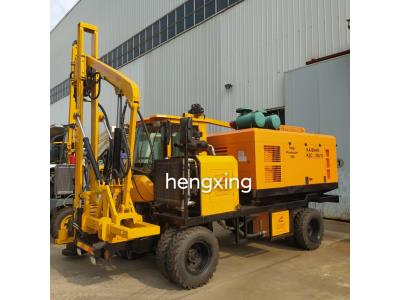 HXT series Highway Guardrail Construction Pile Driver With Air Compressor