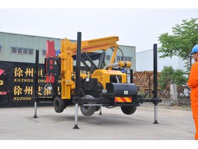 Lifting Guide Rail Highway Guardrail Piling Machine with Hydraulic Hammer