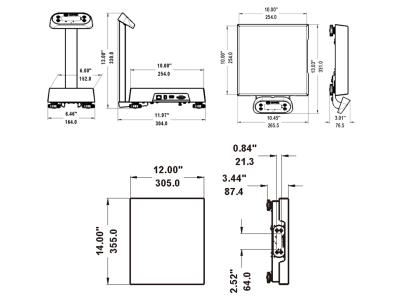 PSP Portion Scales (Cap: 2.5kgx0.5g-60kgx20g)