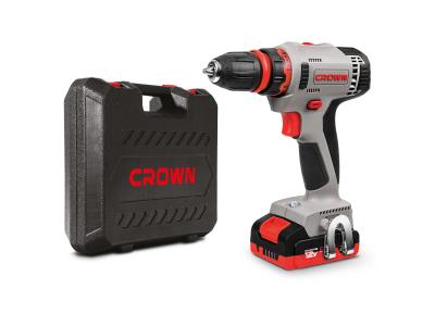 CROWN 12V Cordless Drill Screwdriver 2AH Power Tools with LED Worklight CT21081HQ-2 BMC