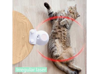 Electronic Pet Cat Toy feather Smart Automatic Sensing laser Obstacles USB Electric Funny