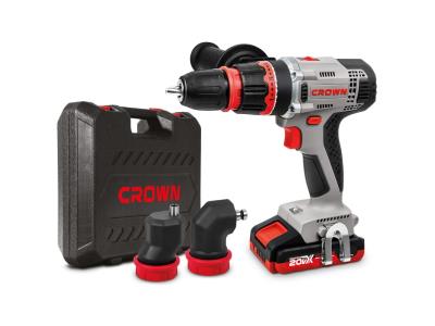 CROWN 20V Cordless Drill/Driver 2AH Lithium-ion Power Tools CT21076HQX-2 BMC