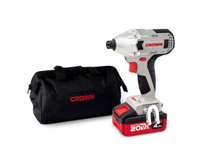 CROWN 20V Cordless Impact Wrench Driver 4AH Brushless Power Tools CT22021HX-4 TB