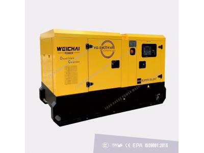silent generator(power by  WEICHAI )