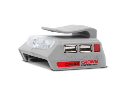 CROWN 12-18V Lithium-ion Cordless Power Source USB Charger CAU01