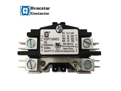 High Quality 24V 40A 1P types of contactor Air Conditioner AC Definite Purpose Contactor