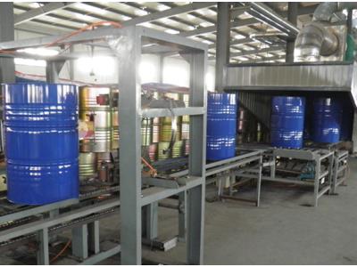 Steel drum/barrel package production line