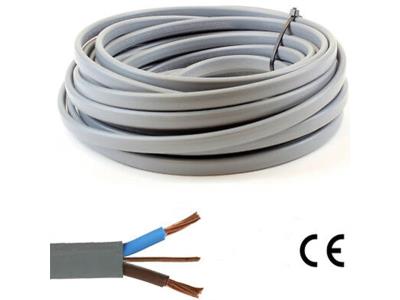 BS6004 6242Y Flat Twin and Earth BVVB Electrical Wire and Cables