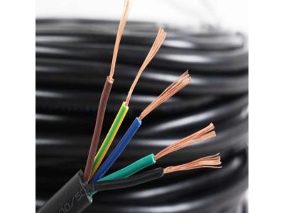 H05VV-F 3183Y Bare Copper PVC Insulated PVC Sheath RVV Flexible Electric Cables