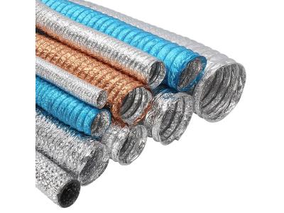 Insulated flexible duct,Non-insulated flexible duct,Semi-rigid aluminum duct