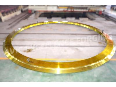 Large diameter forged flange with carbon steel material