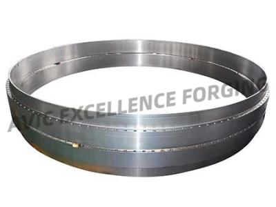 Large diameter forged flange with aluminium alloy material