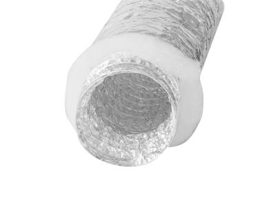 Exported to Australia White PE polyester insulated acoustic flexible air ducts for AC vent