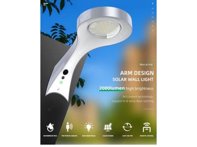 sresky new solar energy product tocano warm white led lamp decorative arm light 