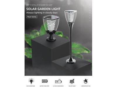 Esp Solar Powered Aluminum Led Outdoor Garden Pillar Light
