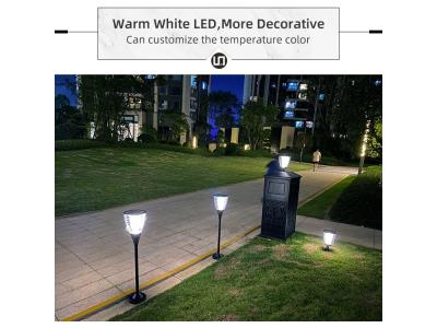 Esp Solar Powered Aluminum Led Outdoor Garden Pillar Light 