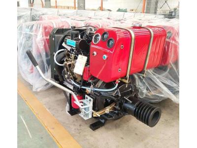 China twin cylinders diesel engine power unit with clutch and pully in cheap price