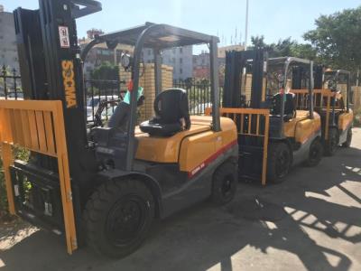 3 Ton Diesel Small Forklift work in container and warehouse attachment side shift